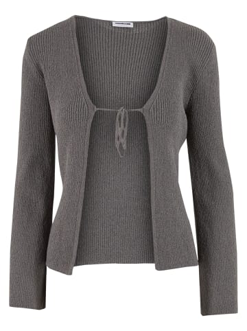 Noisy may Gestrickte Strickjacke in charcoal gray