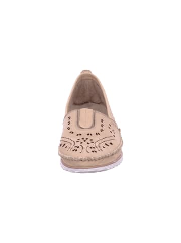 Esgano Damenslipper sportlicher Boden Da.-Ballerina in  Braun