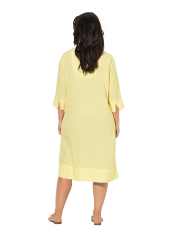 Ulla Popken Midikleid in zitronengelb