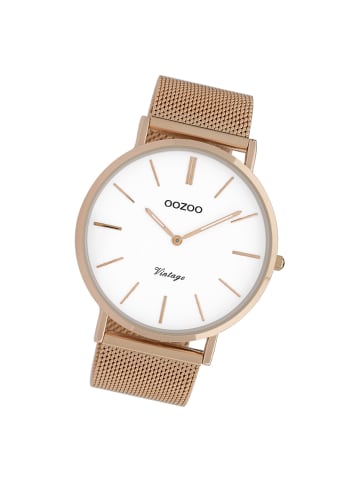 Oozoo Armbanduhr Oozoo Vintage Series roségold groß (ca. 44mm)