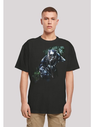 F4NT4STIC Heavy Oversize T-Shirt Marvel Black Panther Wild Sillhouette in schwarz