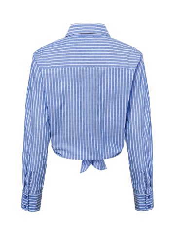 Marie Lund Bluse in blau weiß