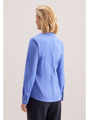 Seidensticker Hemdbluse Slim in Mittelblau