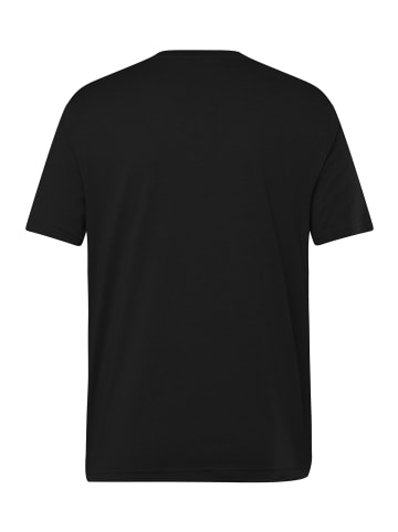 Men Plus Kurzarm T-Shirt in schwarz