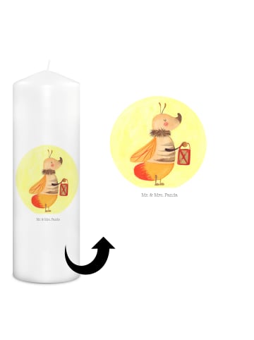 Mr. & Mrs. Panda Kerze Glühwürmchen ohne Spruch in Weiß
