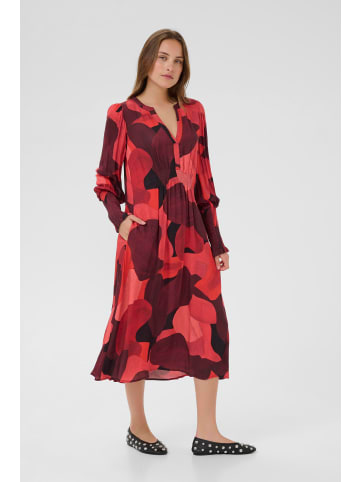 CULTURE Kleid CUdana Relaxed fit in Fiery Red Art