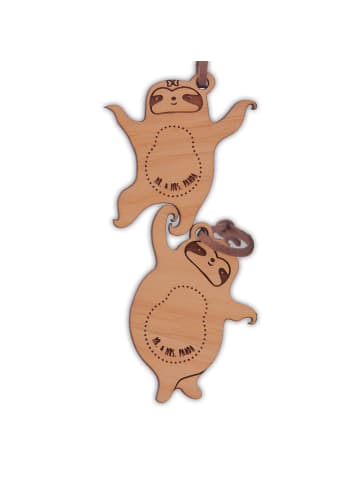 Mr. & Mrs. Panda paar schlüsselanhänger Faultier verliebt ohne S... in Braun