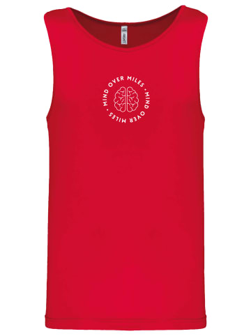 F4NT4STIC Tanktop Running Mind Over Miles Tanktop in red