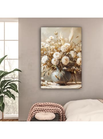 MuchoWow Leinwand Bilder Elegante Blumen