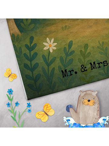 Mr. & Mrs. Panda Handtuch Fledermaus Zauberer Design ohne Spruch in Weiß