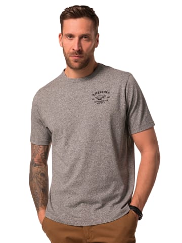 JP1880 Kurzarm T-Shirt in grau melange