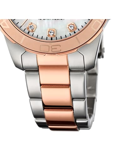 Festina Analog-Armbanduhr Festina Boyfriend silber, rosa mittel (ca. 34,5mm)