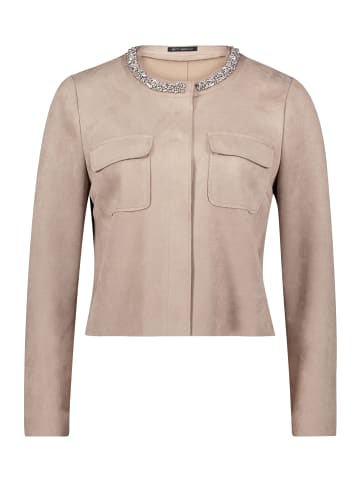 Betty Barclay Blazer-Jacke mit aufgesetzten Taschen in Taupe