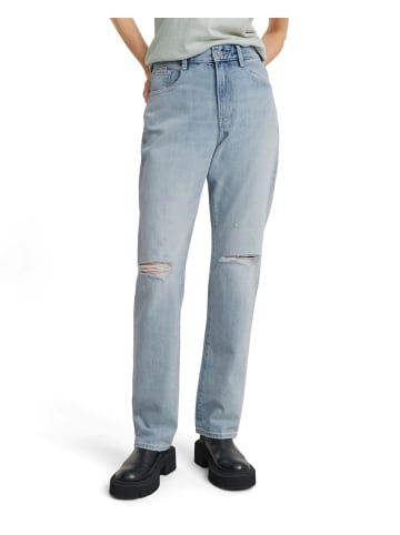 G-Star Raw Viktoria High Straight Jeans sun faded ripped mirage blue