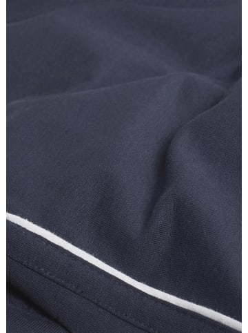 GOLDNER Kurzgröße:  Stilvolle Sommerhose mit Schlupfbund in marine / weiß