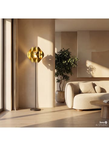 home24 Stehleuchte PRESSO in Gold
