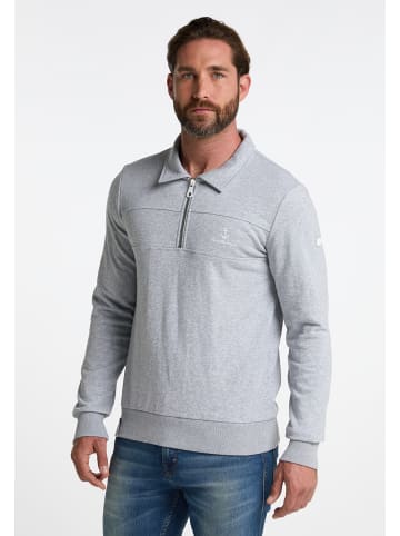 DreiMaster Herren Sweatshirt in Hellgrau Melange
