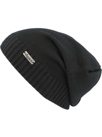 Eisglut Strickmütze in schwarz