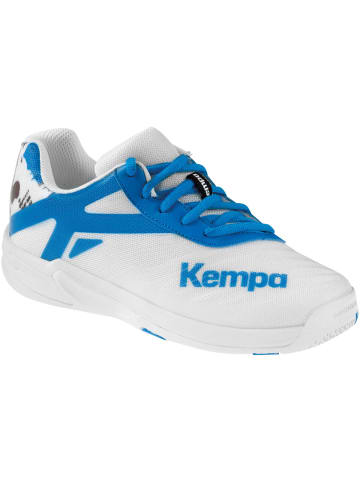 Kempa Hallen-Sport-Schuhe Wing 2.0 Junior in weiß/fair blau