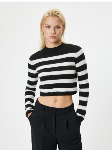KOTON Sweater in Schwarz Gestreift