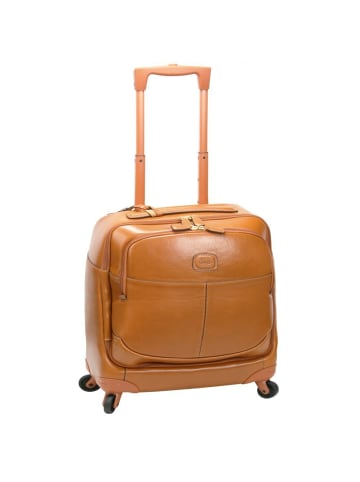 BRIC`s Life Pelle 4 Rollen Businesstrolley Leder 39 cm cognac