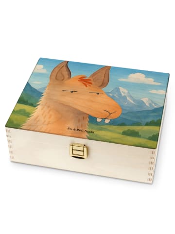 Mr. & Mrs. Panda Teebehälter Lamakopf Genervt Design ohne Spruch in Weiß