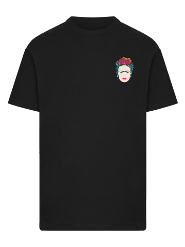 F4NT4STIC T-Shirt Frida Kahlo Small Illustration in schwarz