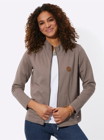 WITT WEIDEN Sweatjacke in taupe