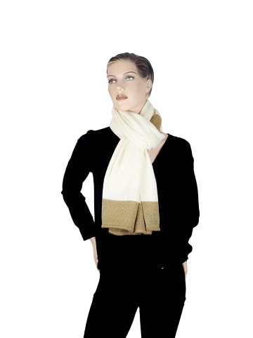 collezione alessandro Winterschal " Schimmer " in beige