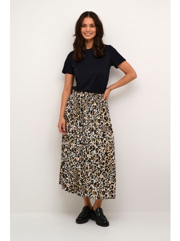 Kaffe Rock BPdagmar A-shape in Sand/Black Leo Print