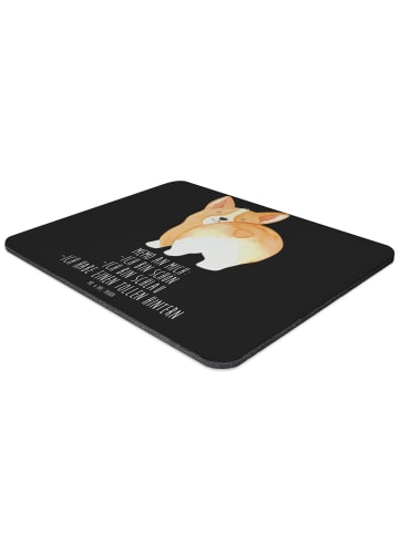 Mr. & Mrs. Panda Mousepad Corgi Po mit Spruch in Schwarz