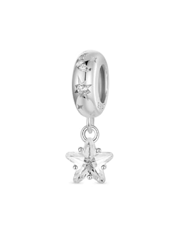 GNOCE Sterling Silber Zirkonia Stern Charm