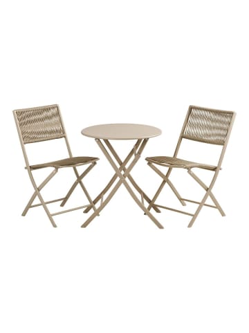 ebuy24 Cafeset Arja Taupe 55 x 46 cm