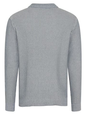 Man's World Stehkragenpullover in graublau melange