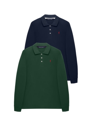 Polo Club 2 tlg. Set: Poloshirts in Bunt