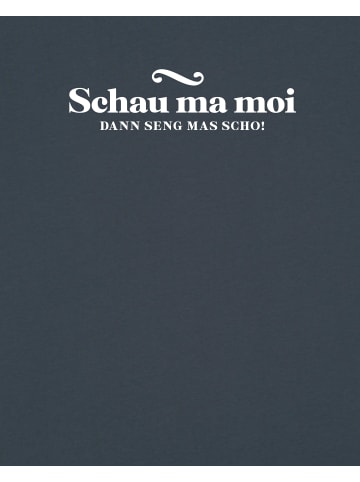 wat? Apparel T-Shirt Schau ma moi dann seng mas scho in India Ink Grey