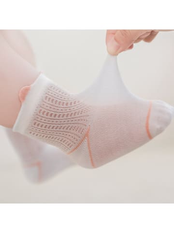 MUNADUNA 3er-Set Baby-Sommersocken mit kleinen Öhrchen in Gelb/Grün