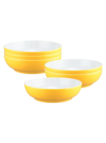 Seltmann Weiden 6er Set Foodbowls Liberty Pure Colors in ø 25 cm in Yellow Glow