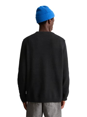 Marc O'Polo DENIM Bouclé-Pullover regular in Schwarz