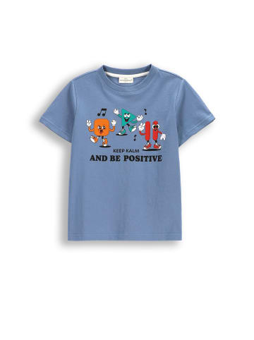 Coccodrillo T-Shirt mit kurzen Ärmeln in blau