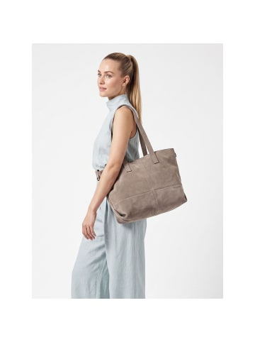 Liebeskind Berlin Ariel Shopper Tasche Leder 36 cm neutral grey