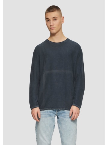 QS Strickpullover langarm in Blau