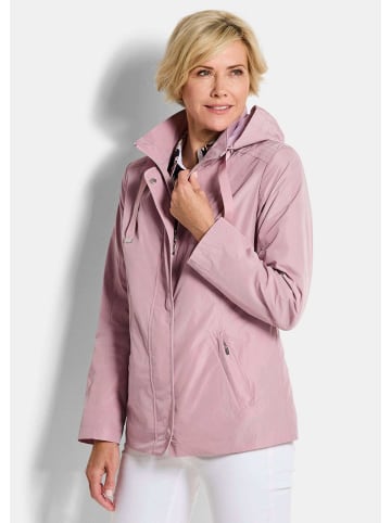 GOLDNER Kurzgröße:  Outdoor-Jacke mit Kapuze in rosé
