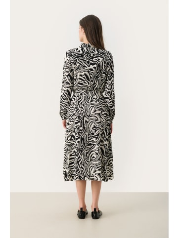 PART TWO Kleid ShelbyPW Feminine Form in Black Animal Print