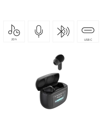 Bluetooth®-Kopfhörer Spirit Open TWS In-Ear, Schwarz