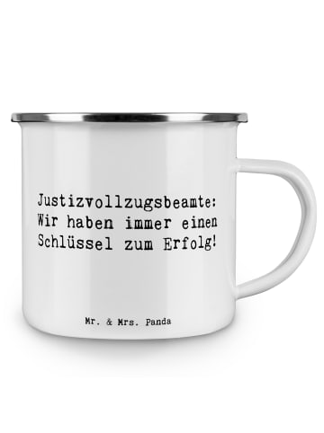Mr. & Mrs. Panda Teebecher Spruch Justizvollzugsbeamter Erfolg m... in Weiß