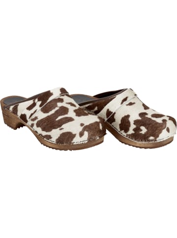 Sanita Comfortwear Clog "Wood-Casper Open" in Braun