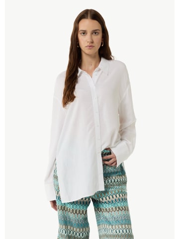 comma Bluse langarm in Weiß