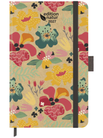 Korsch Kalender - Buchkalender Times Big12 Edition Natur Blüten 2027