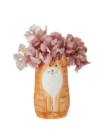 Butlers Vase PABLO Katze in Beige / Schwarz